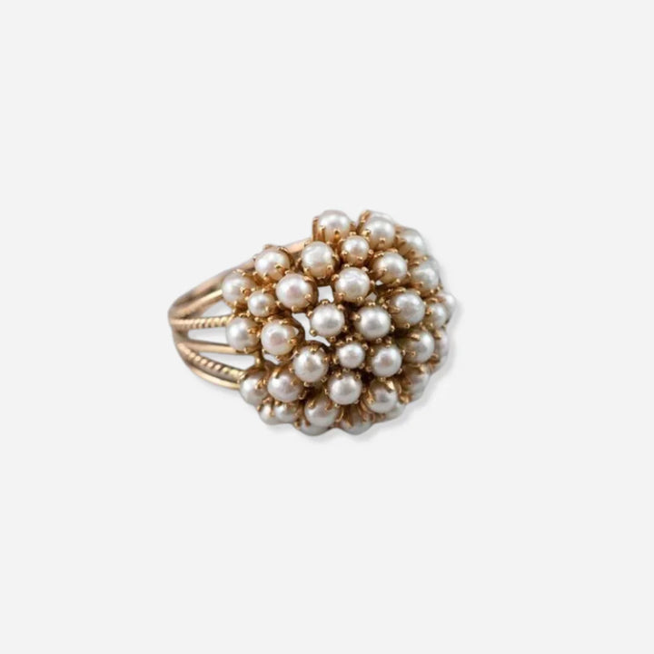 Zola Ring With Pearls