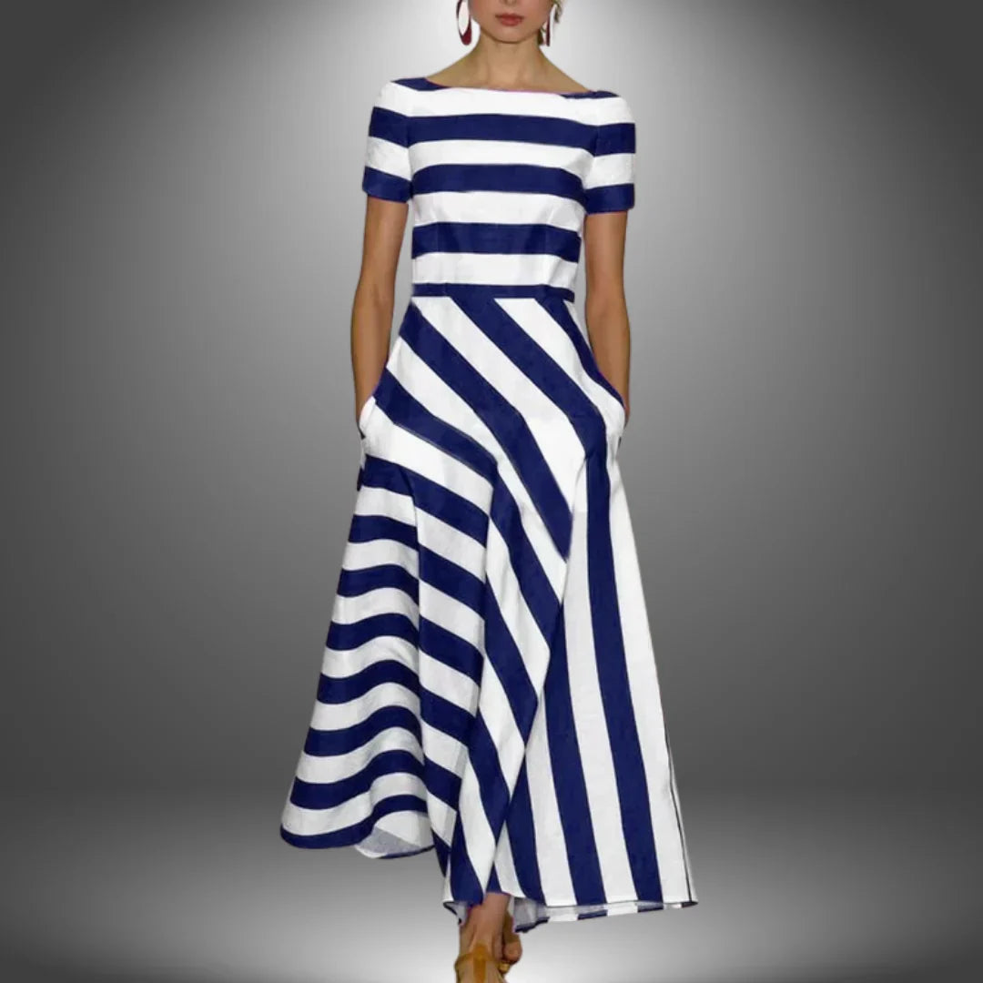 Nicole | Handmade Striped Long Dress