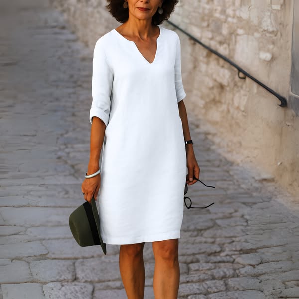 Ria | Elegant V-Neck Dress