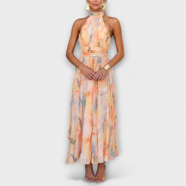 Hailey | Watercolor Maxi Dress