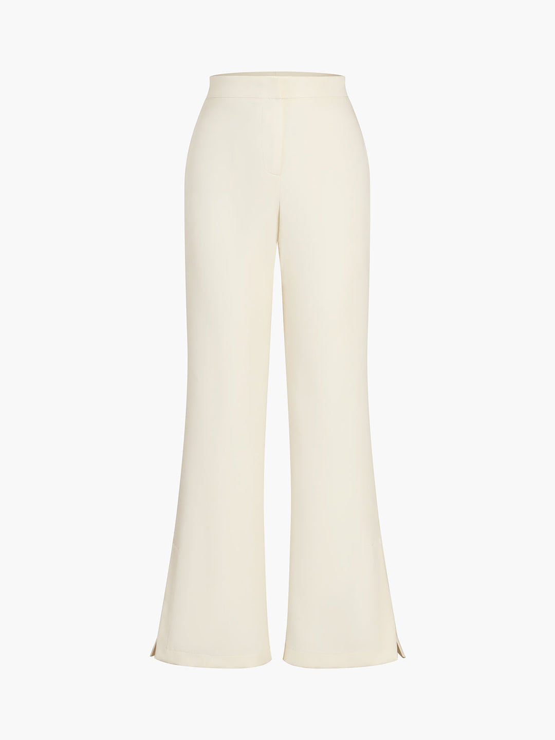 Solid Straight Leg Pants