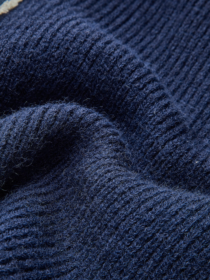 Panel Breasted Stretch Lapel Knit Top