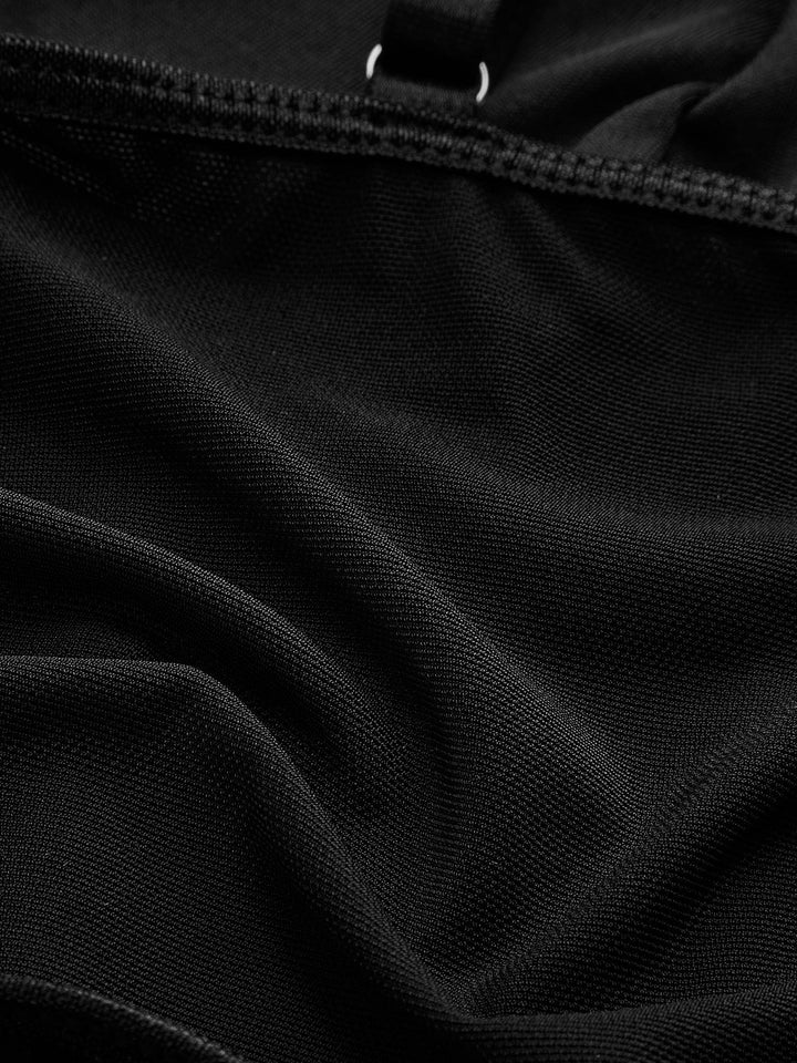 Semi-Sheer Mesh Polka Dot Corset Top