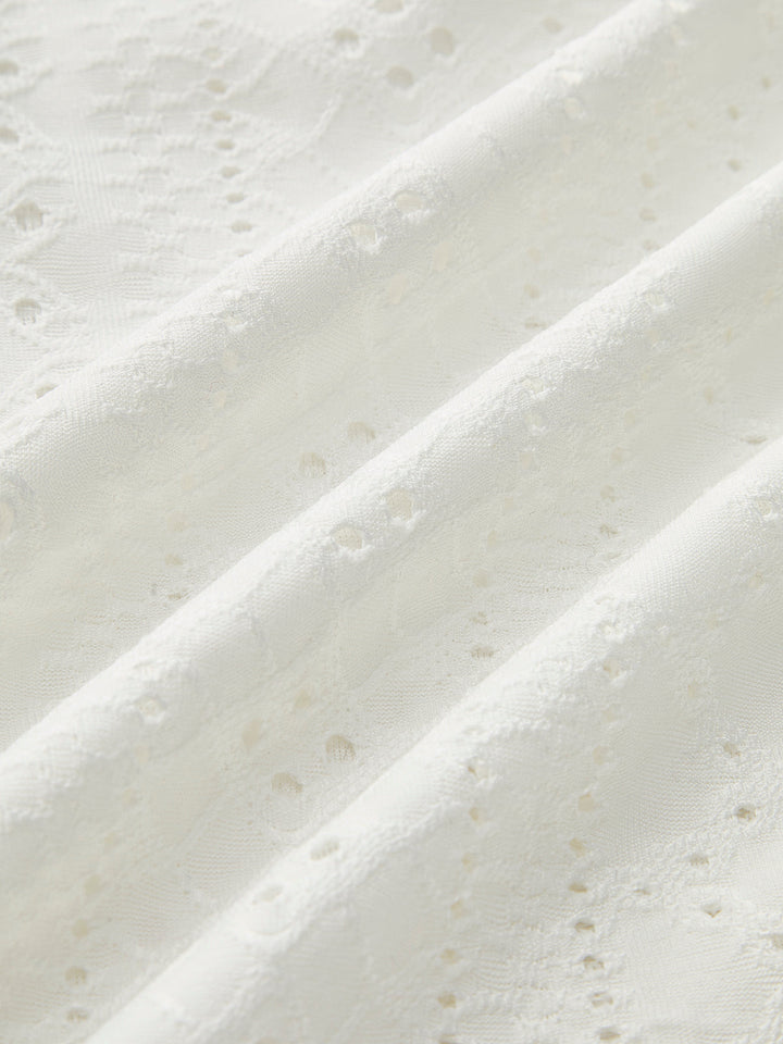 Semi-Sheer Stand Collar Side-Pleated Skinny Top