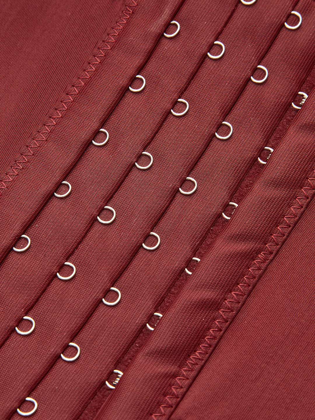 Semi-Sheer Spaghetti Strap Piping Corset Top