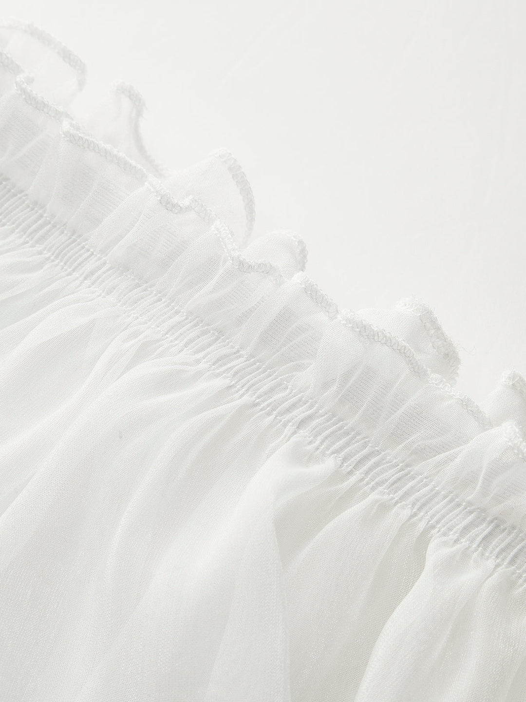 Semi-Sheer Gradient Floral Off-Shoulder Chiffon Top