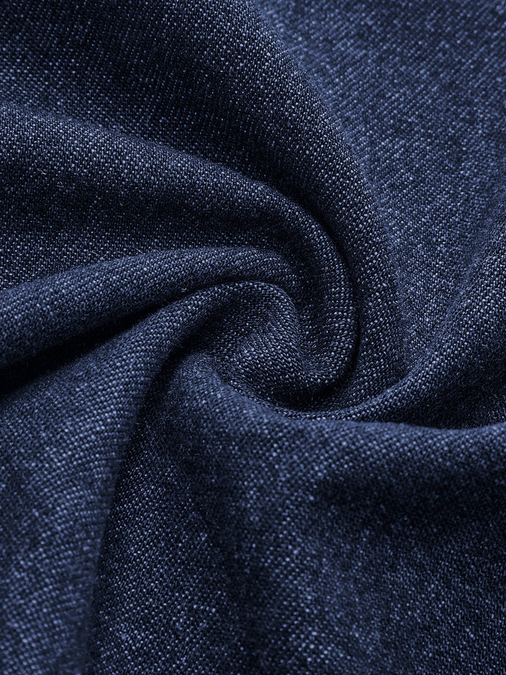 Denim Tie Front Shorts Set