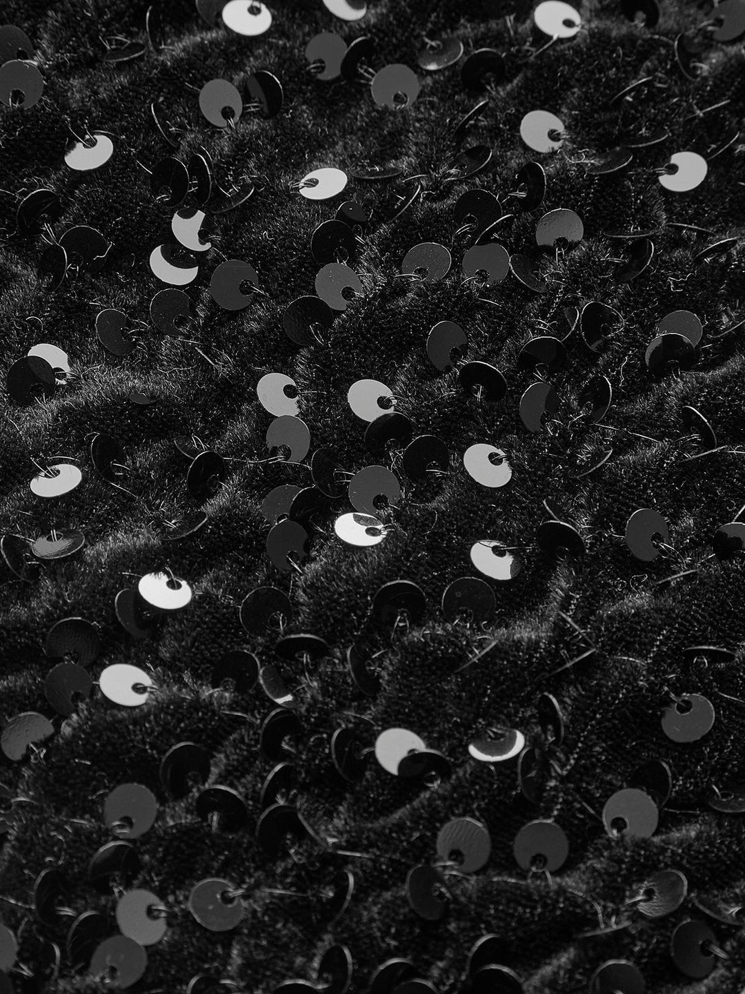 Elastic Waist Sequins Shorts