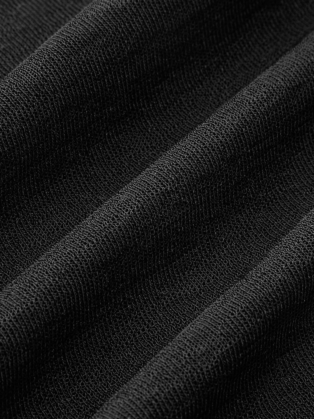 Straight Neck Sheer Panel Jersey Top