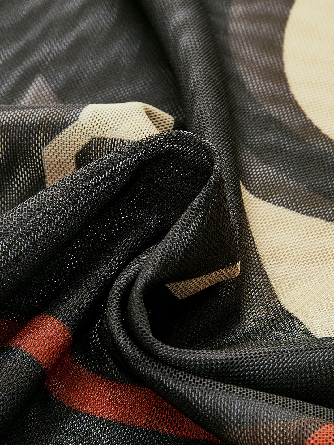 Sheer Printed Wide-Leg Beach Pants