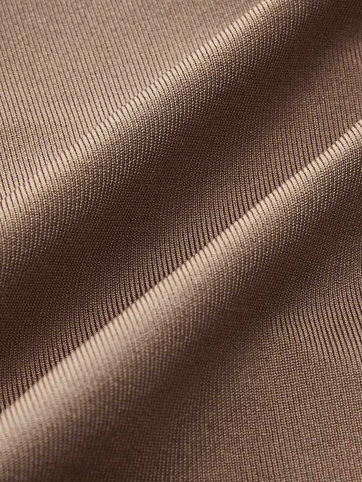 One-Shoulder Ruffled Rosette Detail Top