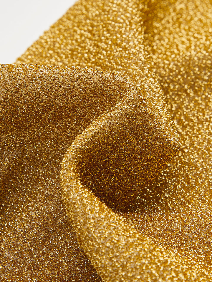 Metallic Bow Bandeau Bikini Top