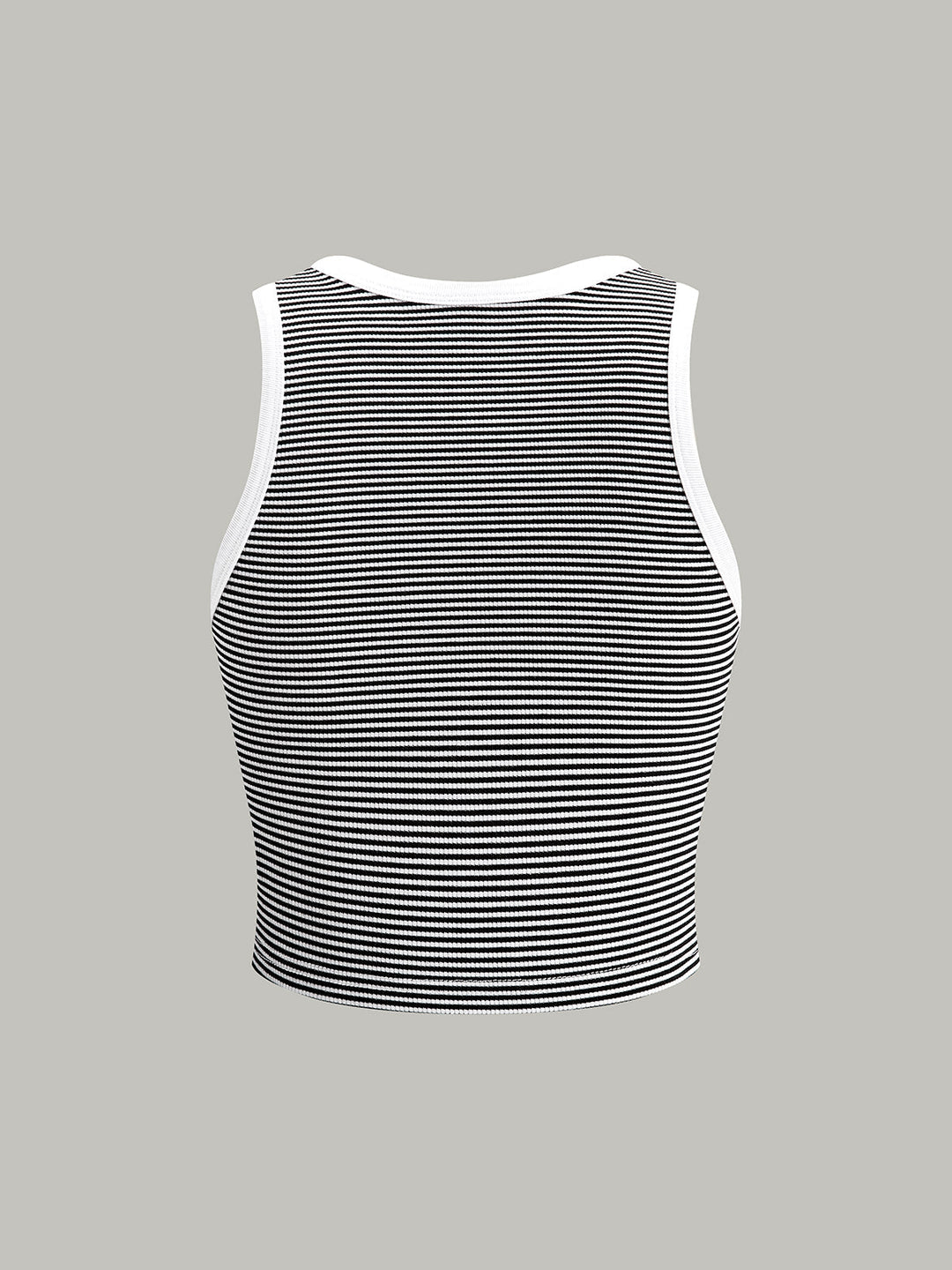 Striped Crew Neck Tank Top