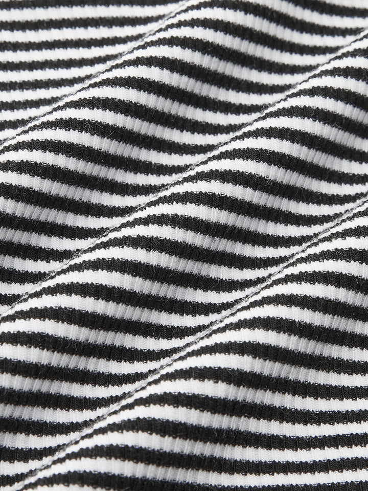 Striped Crew Neck Tank Top