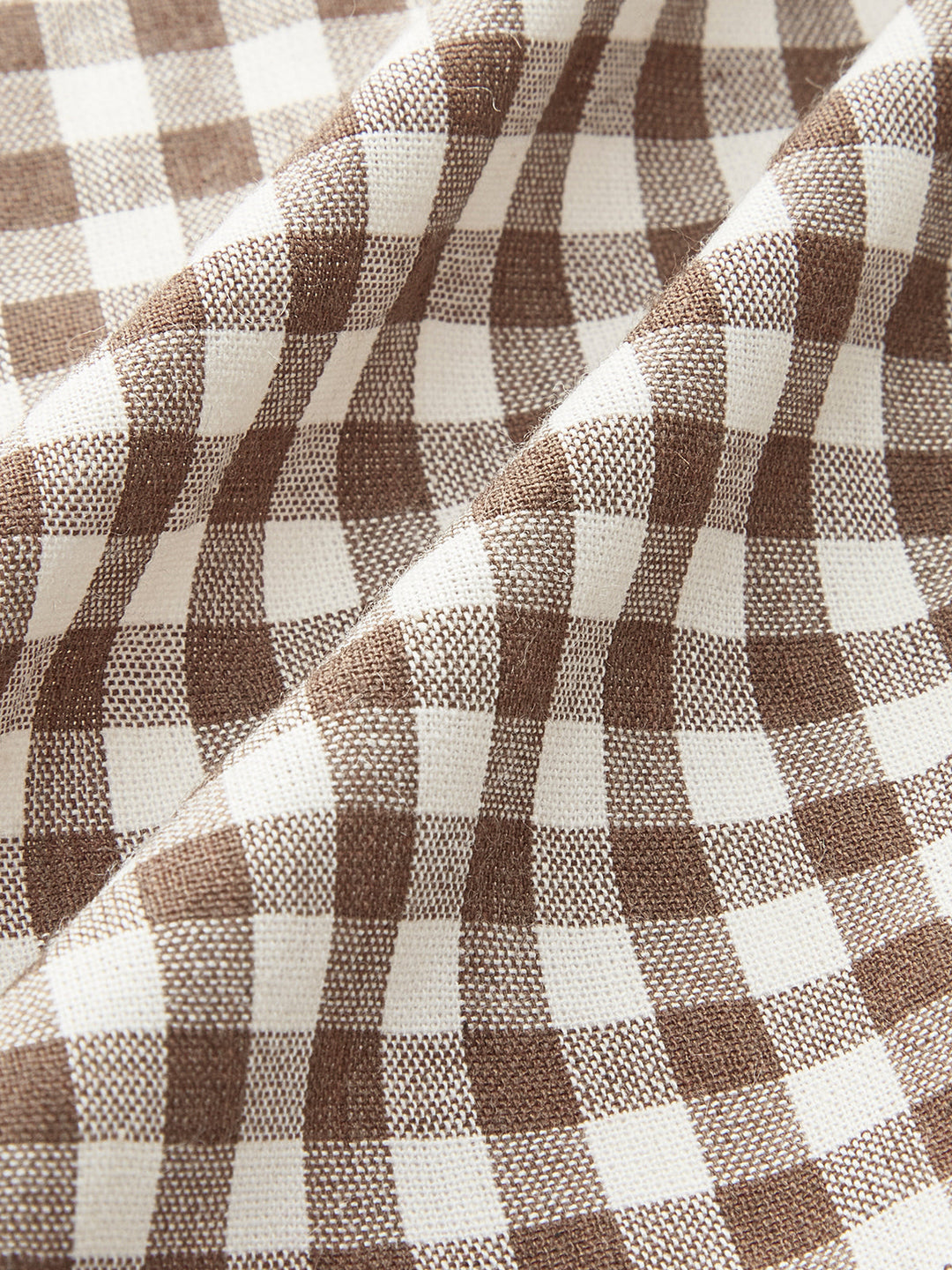 Gingham Tie-Front Peplum Top