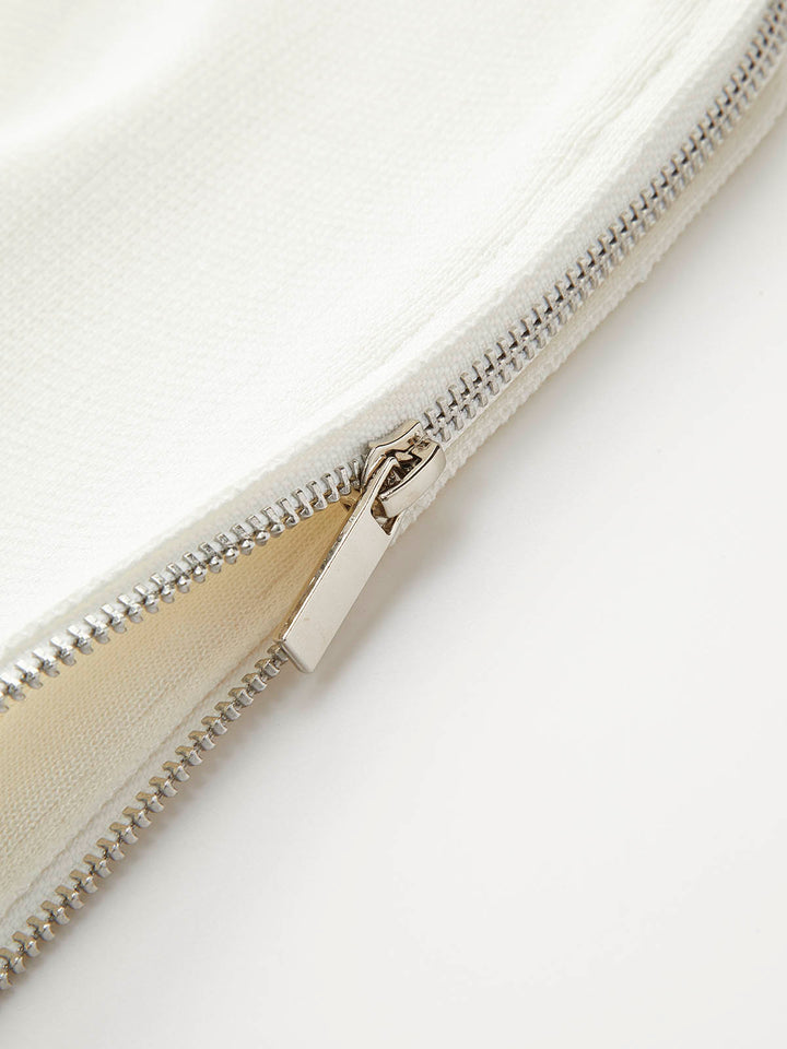 Short-Sleeve Ribbed Knit Top