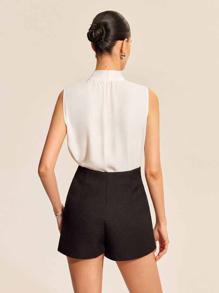 Sleeveless Bow Tie Top