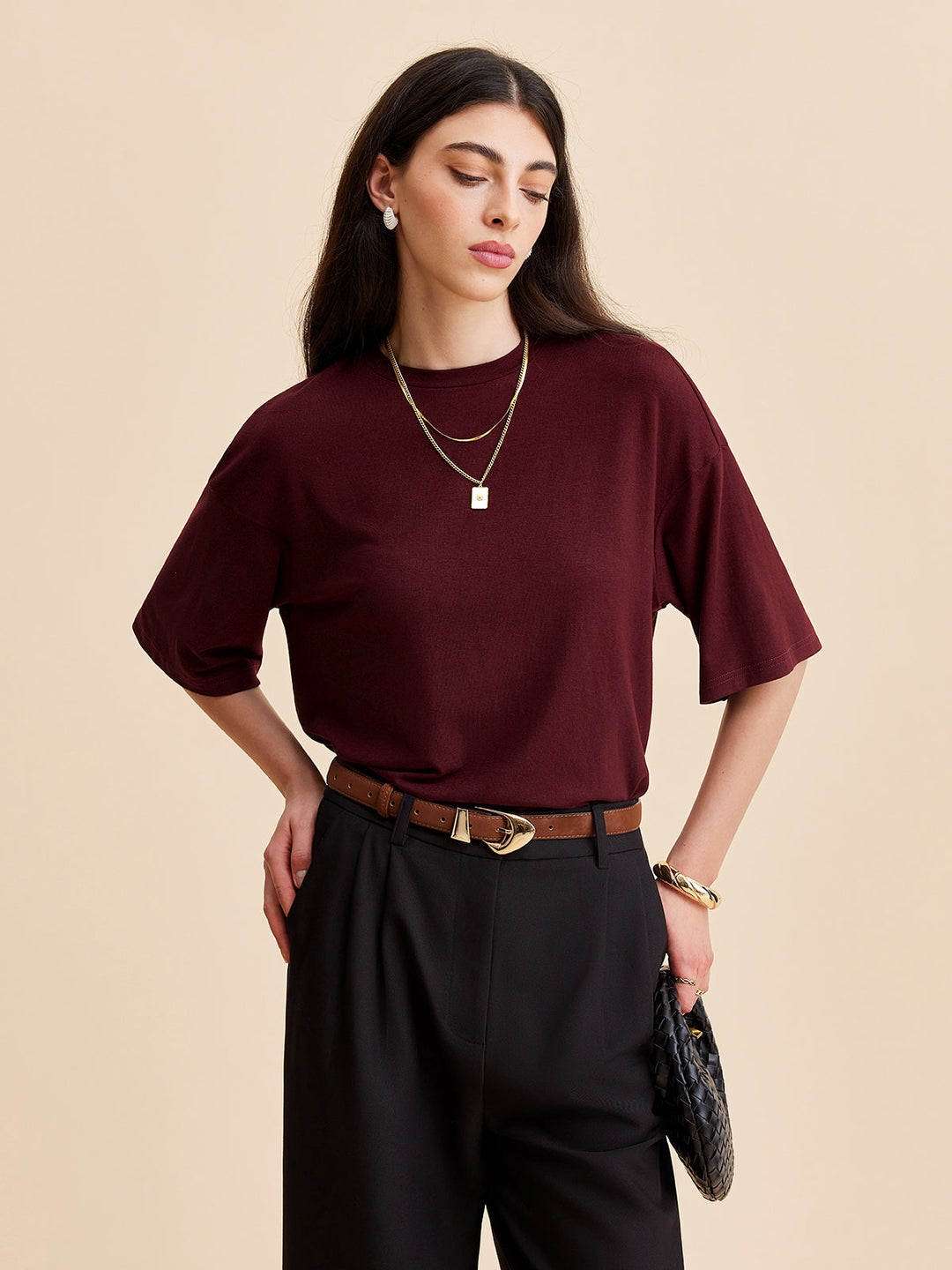 Split Back Tie Knot Top