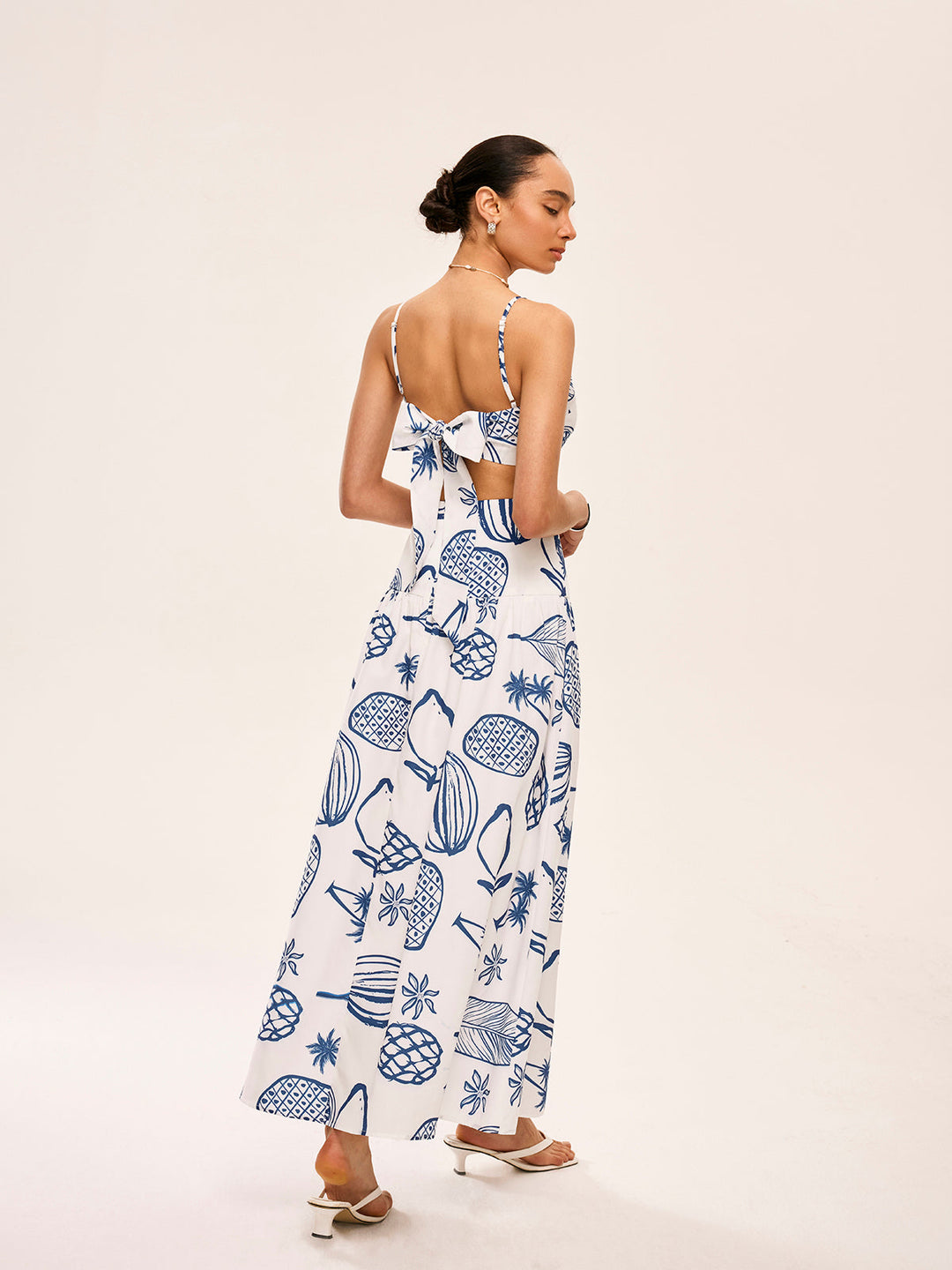 Printed Crop Top With Skirt Set