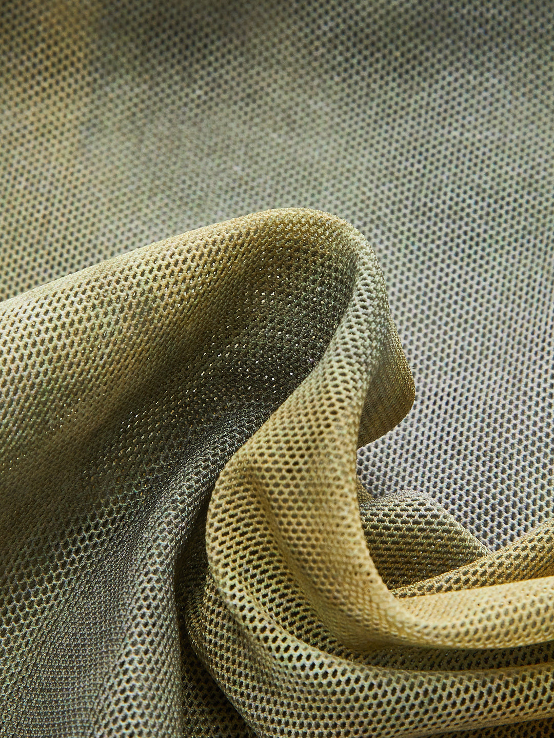 Tie-Dye Mesh Cross Halter Top