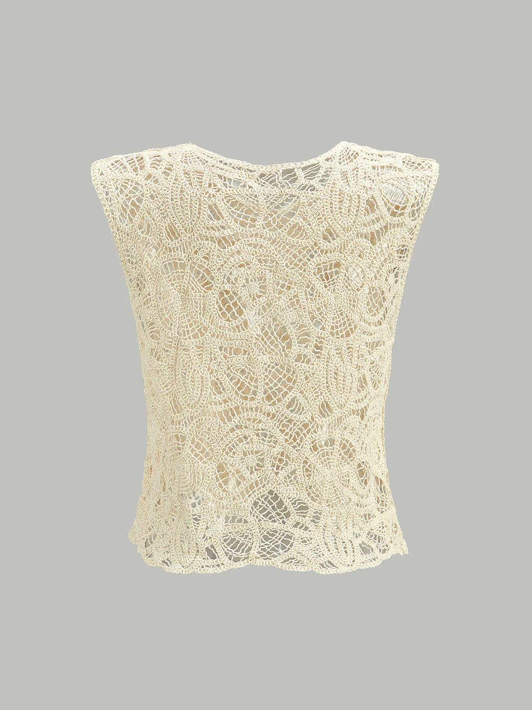 Semi-Sheer Crochet Lace Top