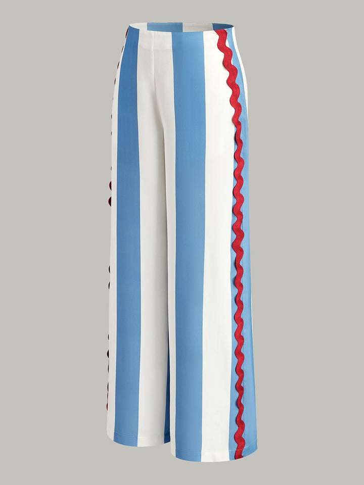 Striped Pocketed Pants