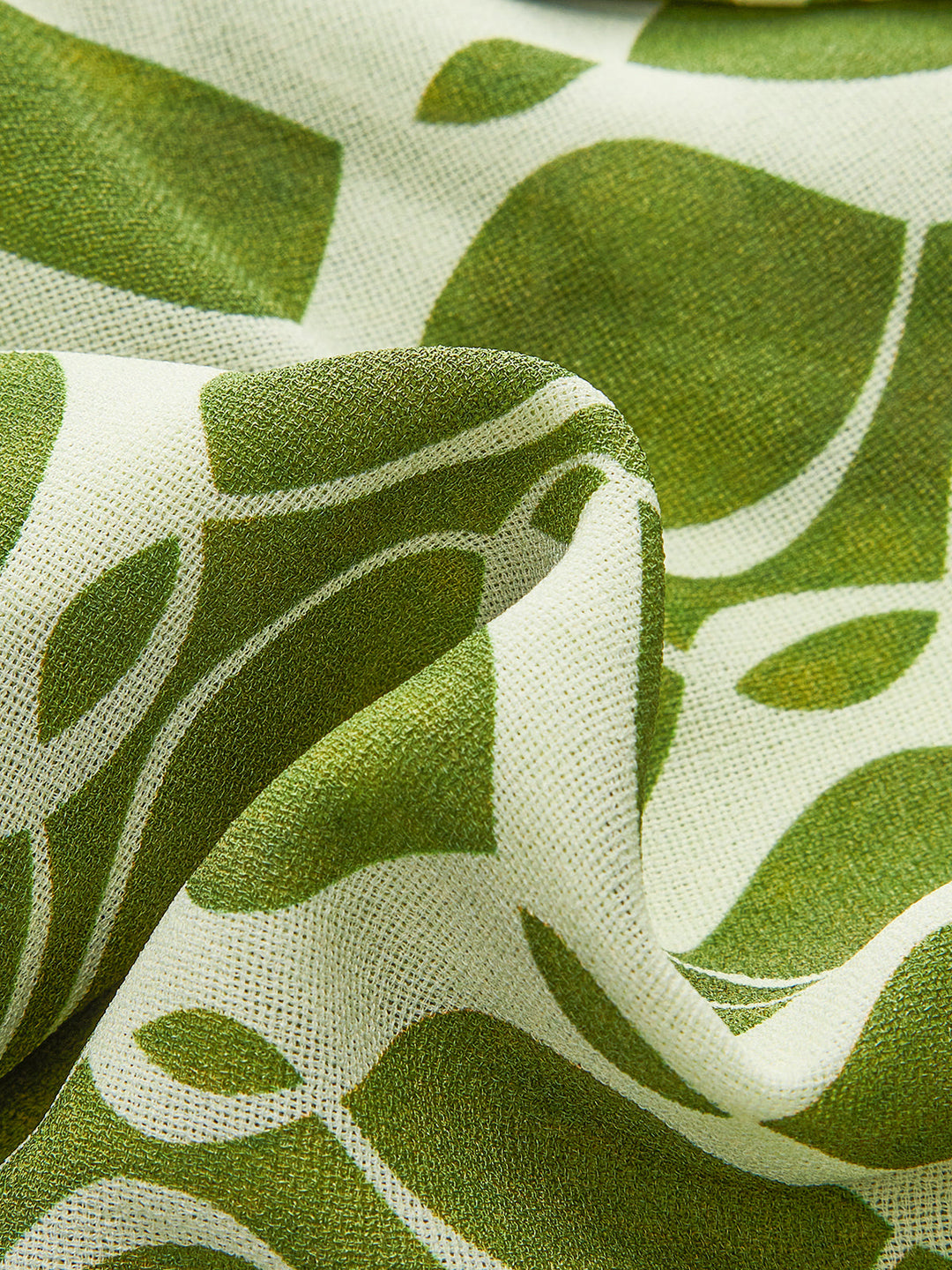 Semi-Sheer Printed Halter Neck Top