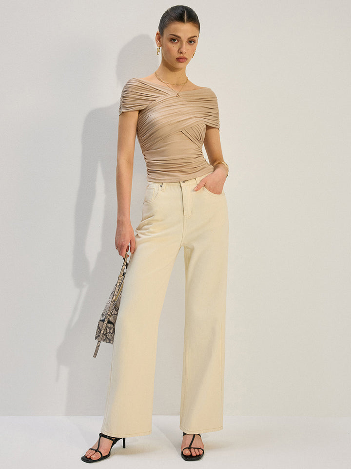 Ruched Crisscross  Top