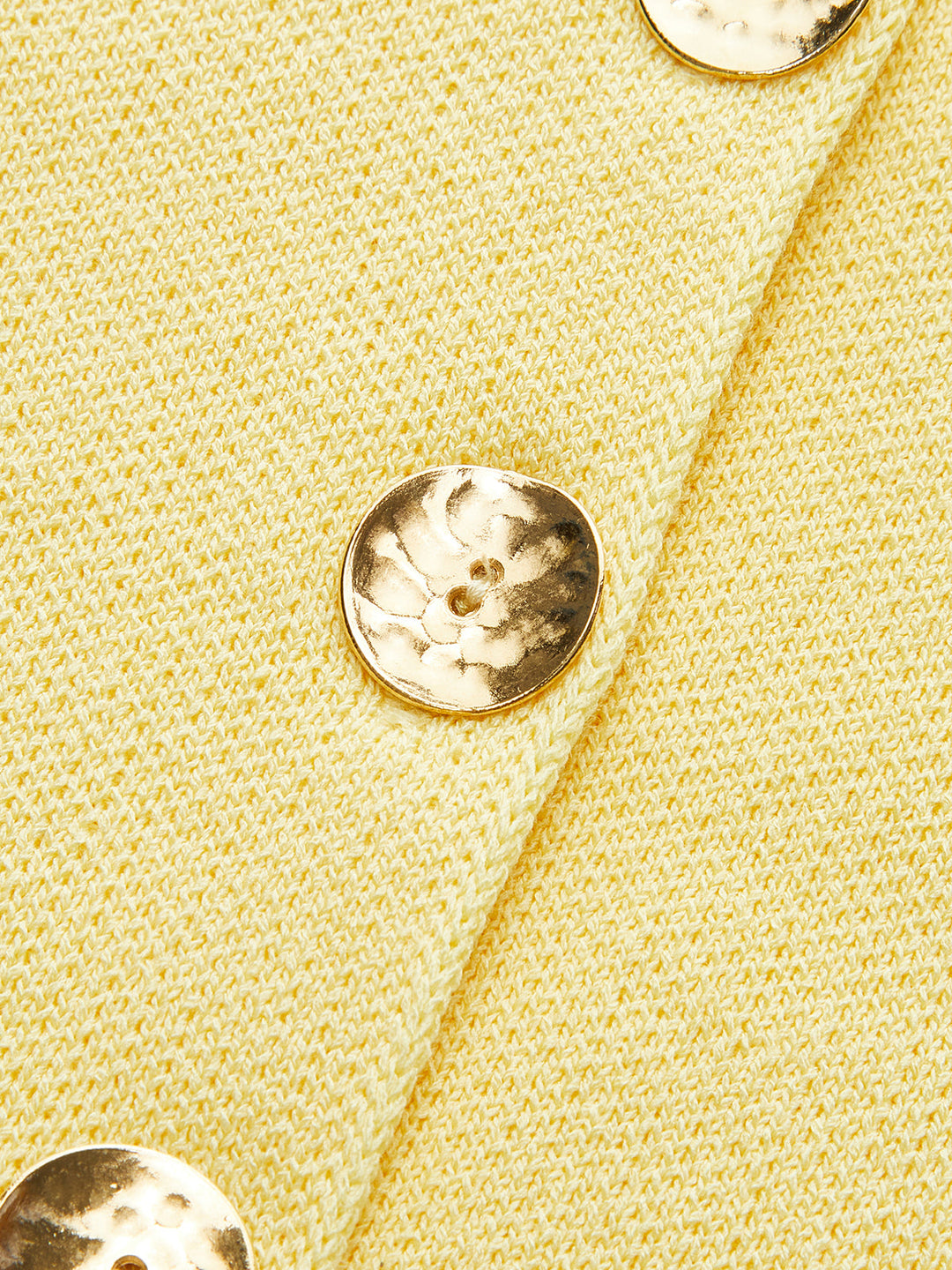 Sleeveless Square-Neck Buttoned Top With Split Hem