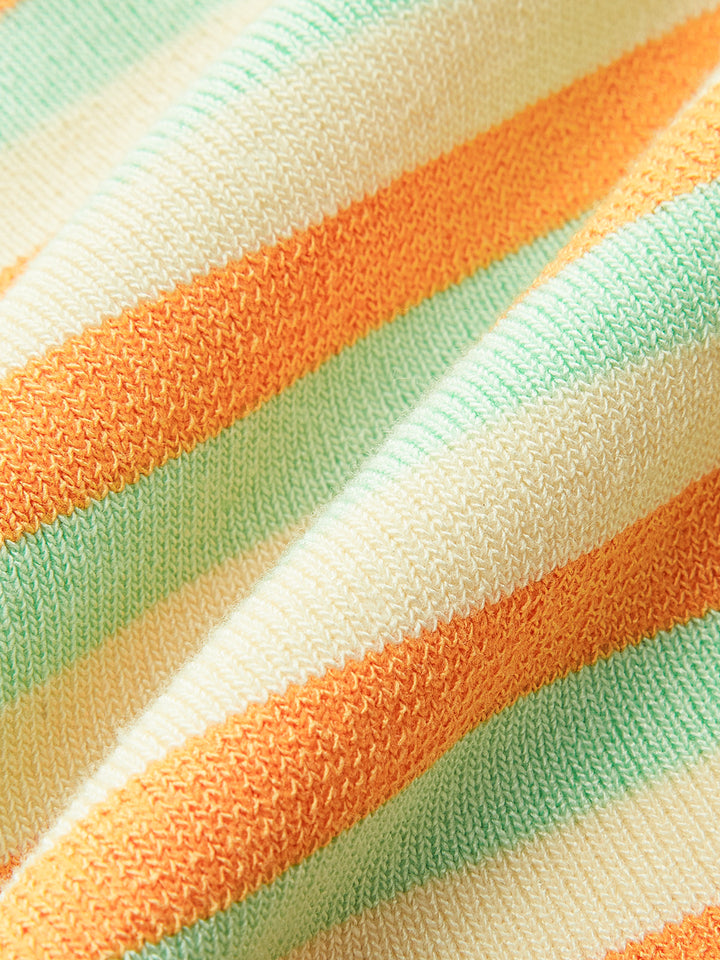 Striped Backless Tank Top