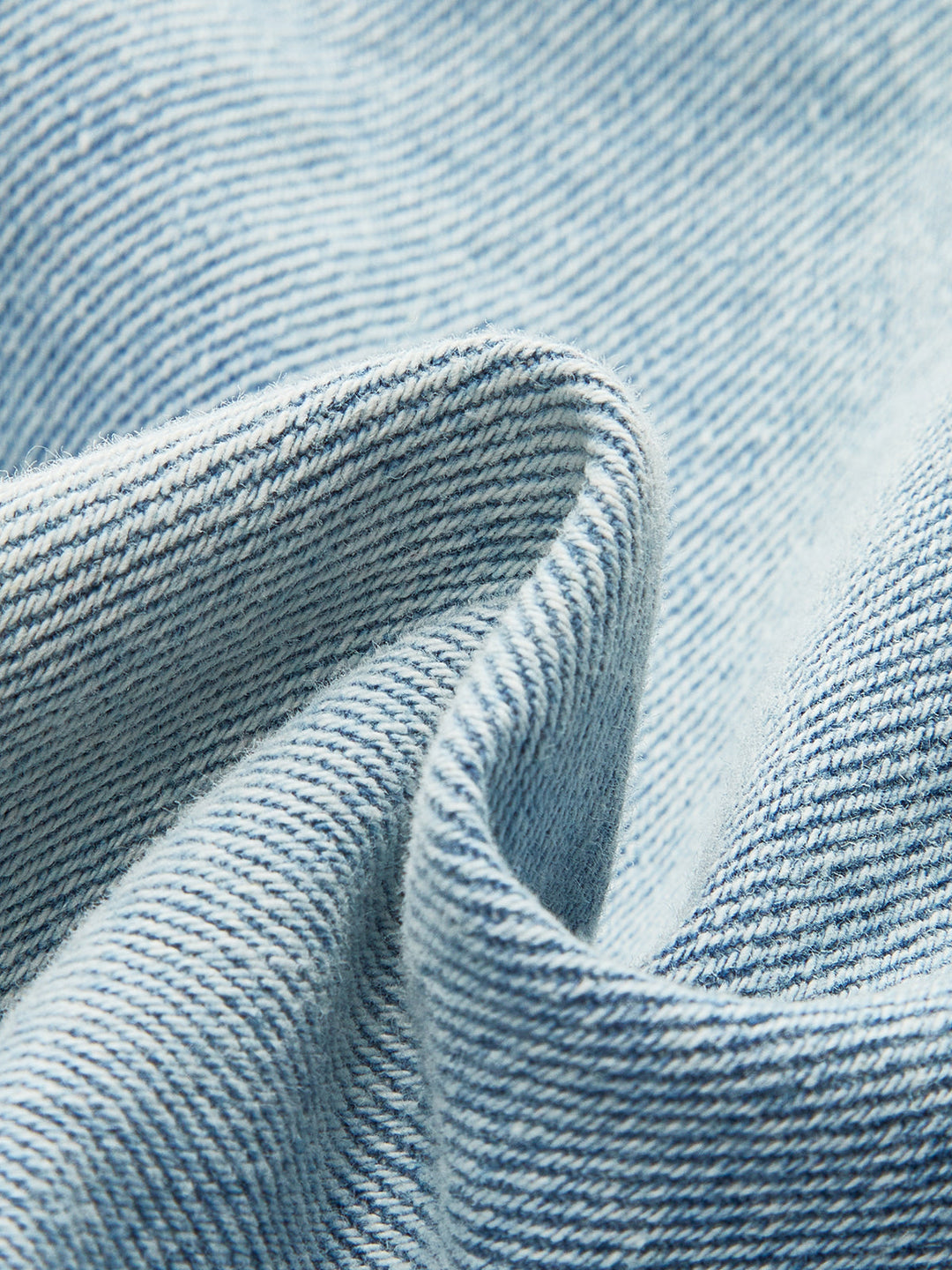 Asymmetric Waist Distressed Denim Shorts