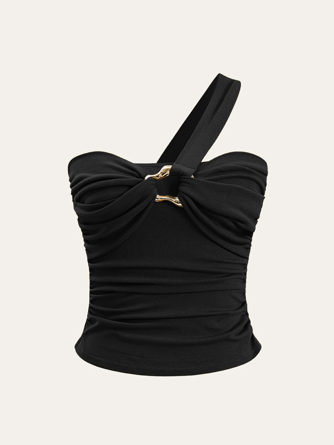 Twist Front One-Shoulder Top