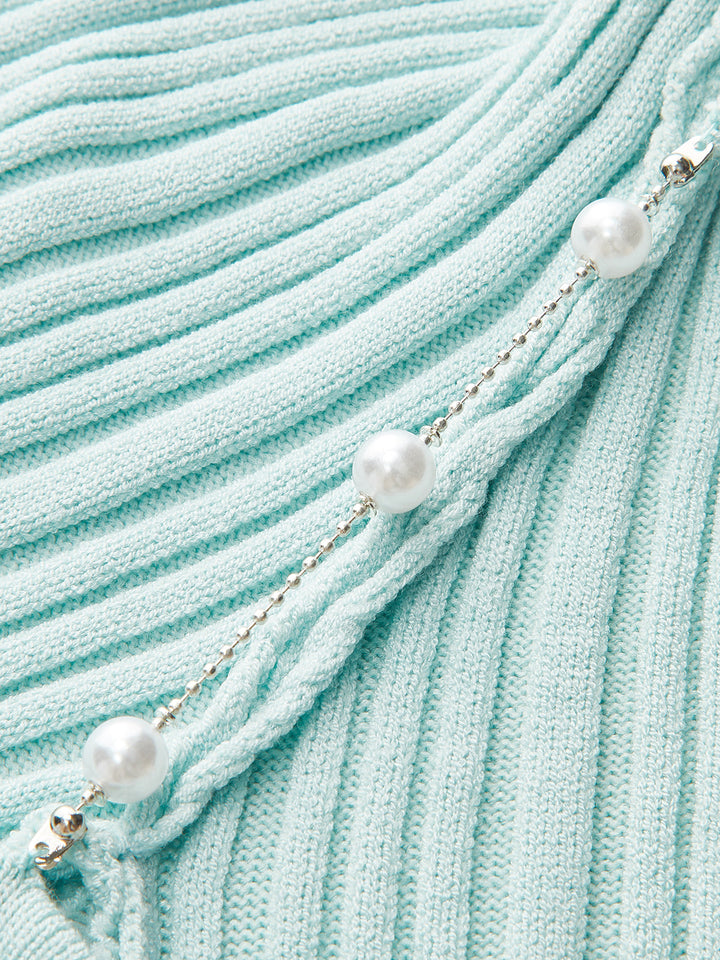 Ribbed Halter Knit Top