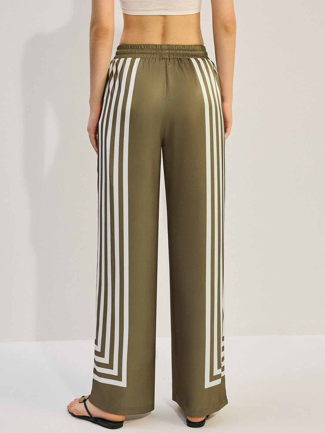 Striped Satin Pants