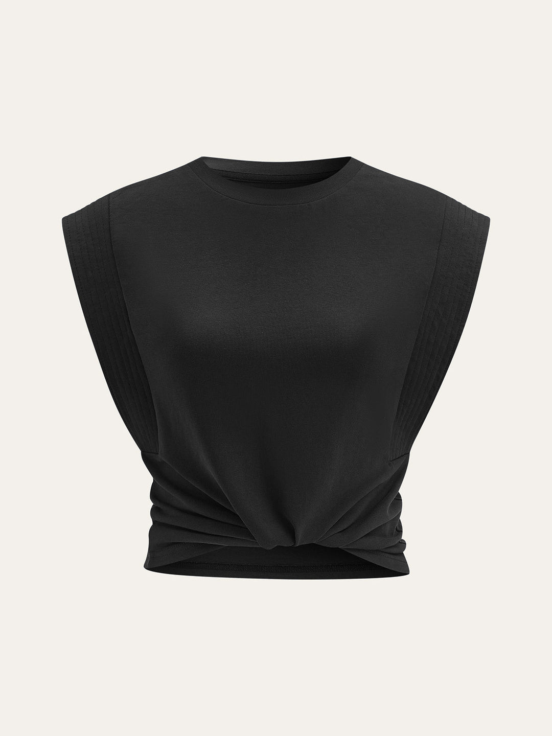 Pleated Sleeveless Top