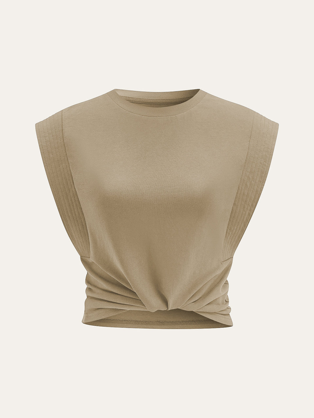 Pleated Sleeveless Top
