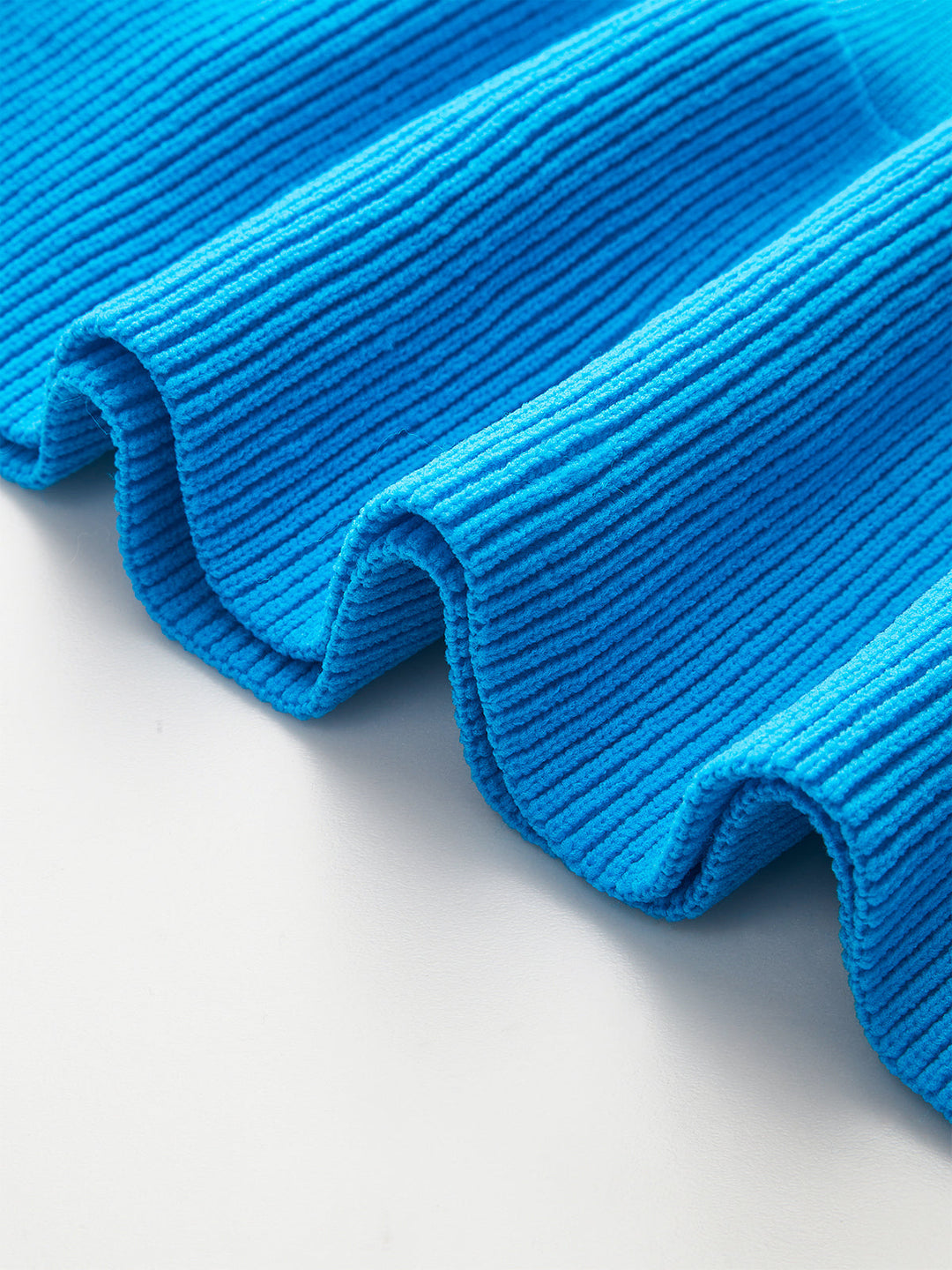 Ruffled Sleeve Peplum Hem Knit Top