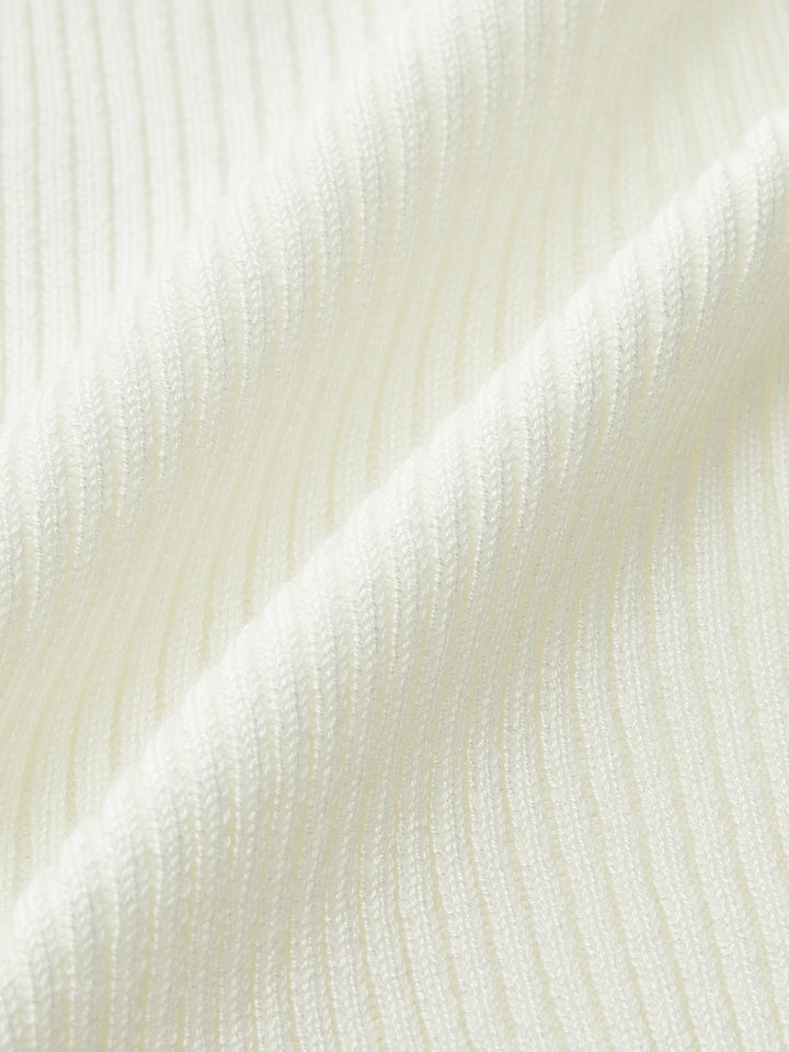 Ribbed Knit Metal Button Cami Top