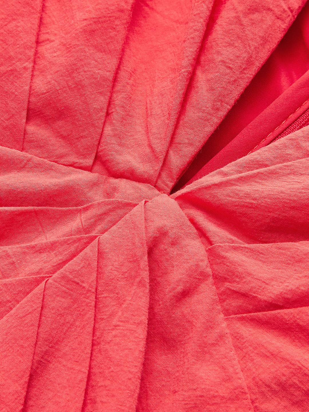 Cotton Deep V-Neck Peplum Top