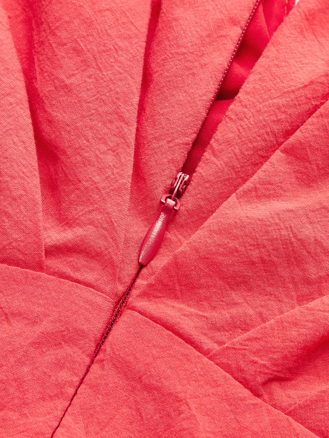 Cotton Deep V-Neck Peplum Top