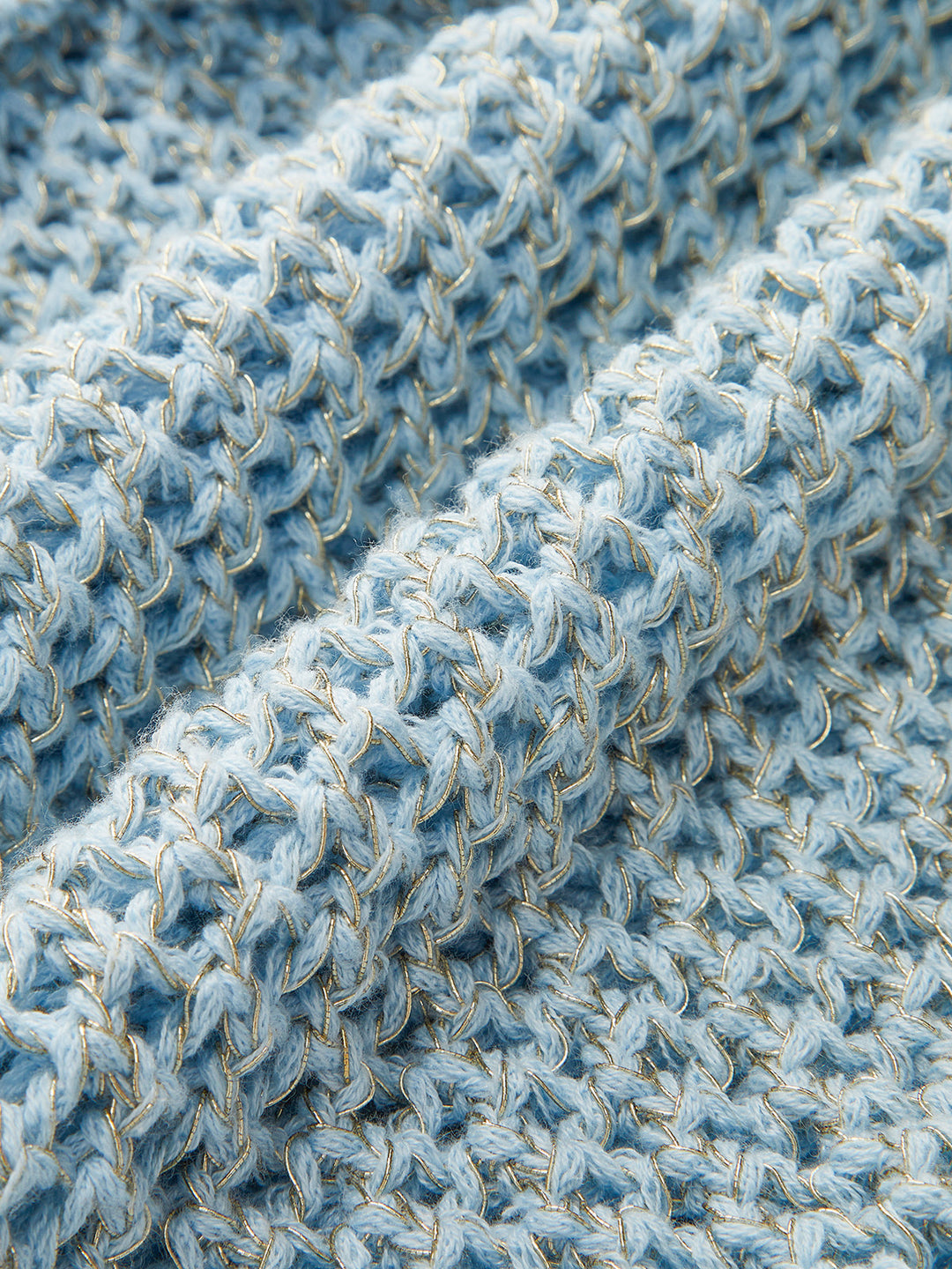 One-Shoulder Floral Crochet Knit Top