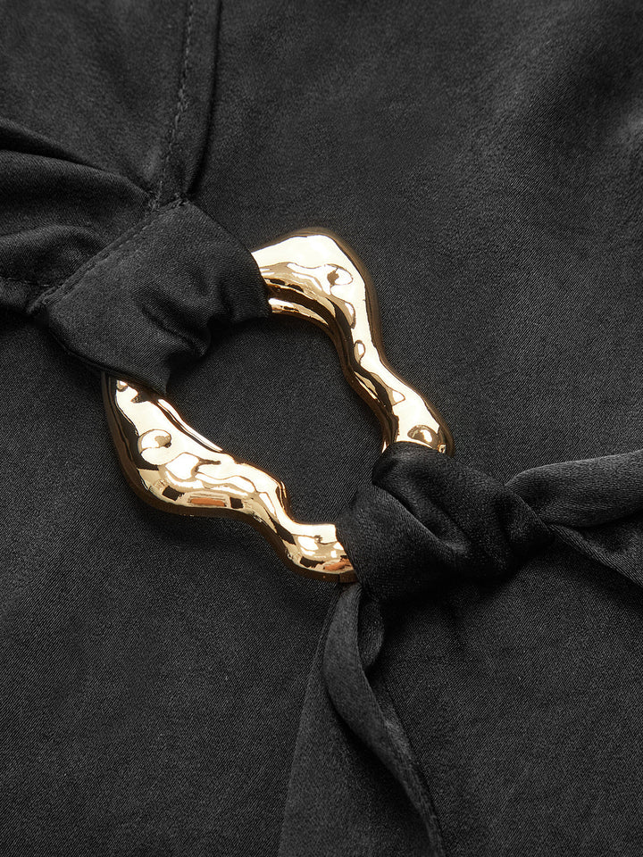 Bell Sleeves Wrap Top