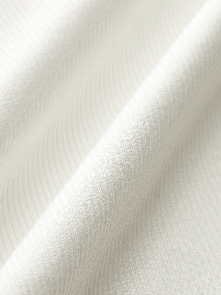 Ribbed Knit Crew Neck Tank Top