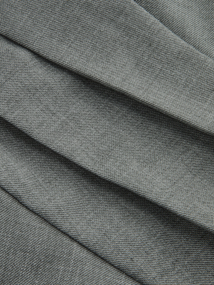 Ruched Waist V-Neck Asymmetric Top