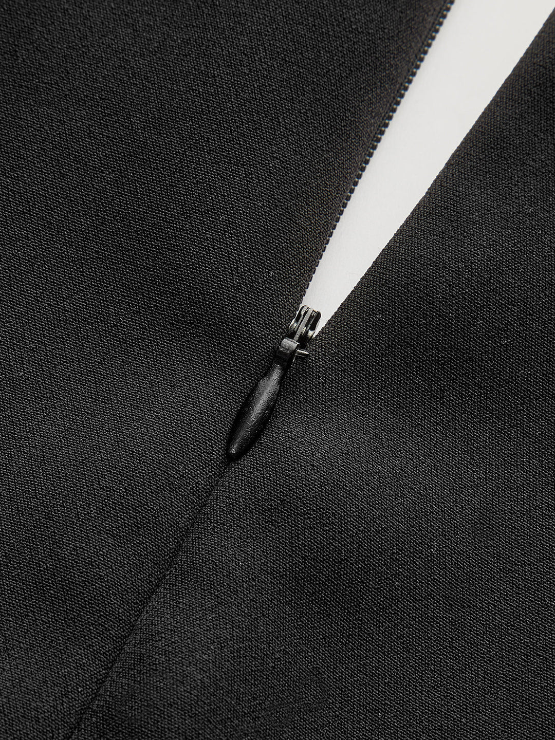 V-Neck Ruffle Hem Contrast Panel Top