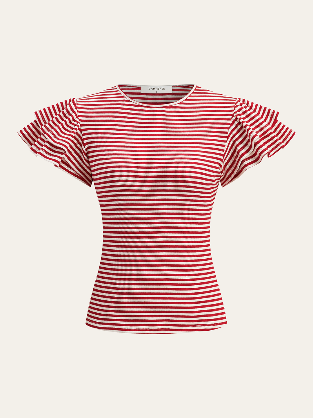Striped Ribbed Top