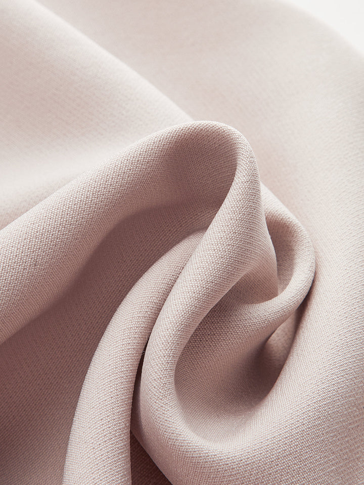 One-Shoulder Ruffled Top and Double-Button Pants Set