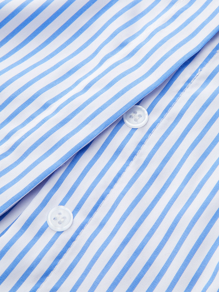 Striped Tie-Waist Crop Top