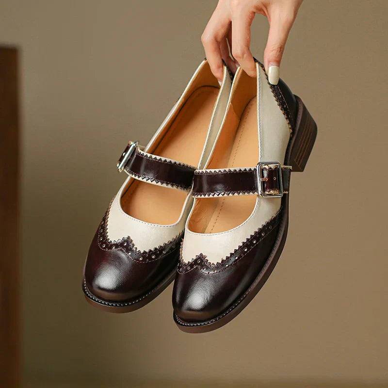 Ivora™ | Miana Leather Mary Janes