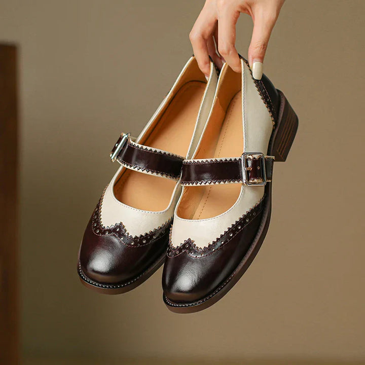 Ivora™ | Miana Leather Mary Janes